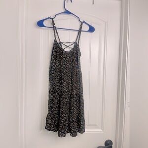 Hollister Floral Mini Tie back Dress